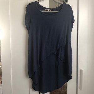 Navy layered T shirt